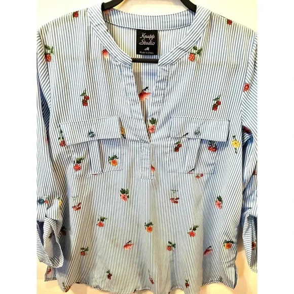 Knapp Studio Floral Striped Tunic - Picture 2 of 4